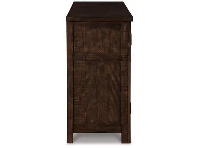 Komoda 2-drzwiowa z szufladami HILLCOTT D798-60 - brązowy