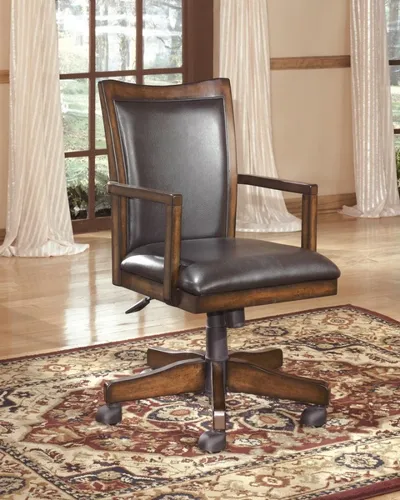 Fotel obrotowy w stylu kolonialnym H527-01A