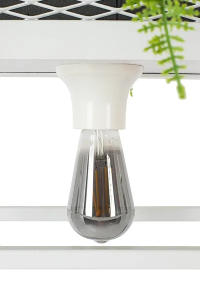 Lampa wisząca/kwietnik SEMIRA 100 INDUSTRIAL - biały