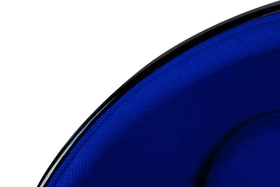 Fotel BALL BLACK - niebieski