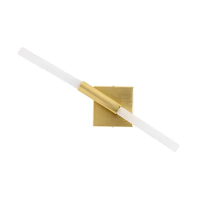 Kinkiet CANDELABR WALL - złote aluminium/szkło