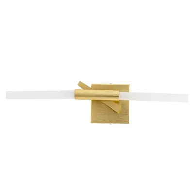 Kinkiet CANDELABR WALL - złote aluminium/szkło