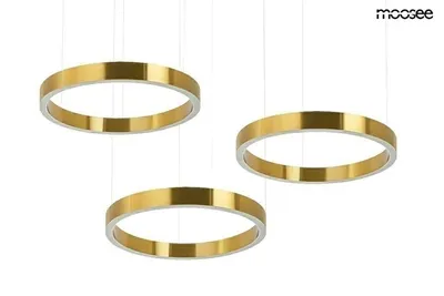 Lampa wisząca RING 3x40 - złoty