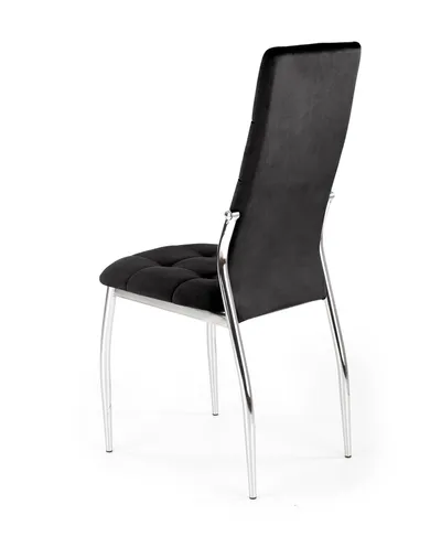 Krzesło K416 velvet - czarny