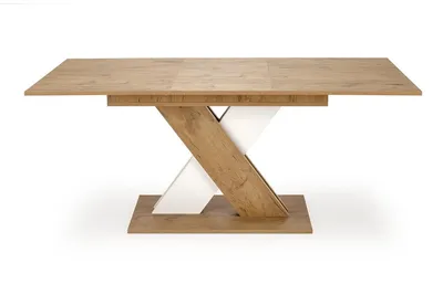 Stół rozkładany XARELTO 130/175x85 - dąb lancelot/biały