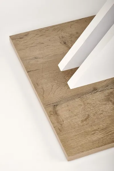 Stół rozkładany XARELTO 130/175x85 - dąb lancelot/biały