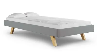 VELVIE HOMI/BUK Łóżko tapicerowane SOFA LEGS TEXTI