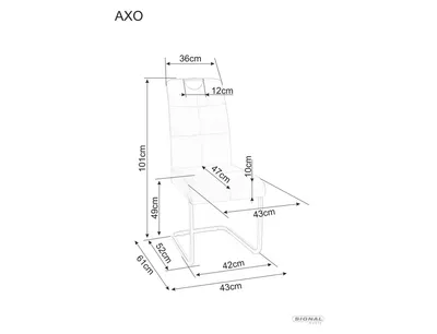 Krzesło welurowe na płozie AXO Velvet - szary Bluvel 14