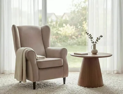 Fotel BARON Velvet - ciemny beżowy Bluvel 40