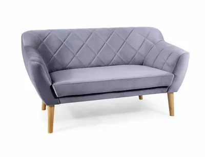Sofa 2-osobowa KARO 2 Velvet - buk/szary Bluvel 14