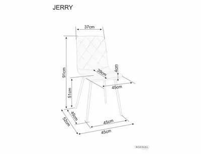 Krzesło welurowe pikowane JERRY Velvet - czarny/szary Bluvel 14