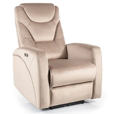 tkanina Bluvel 40 Fotel rozkładany KRONOS Velvet - ciemny beżowy Bluvel 40