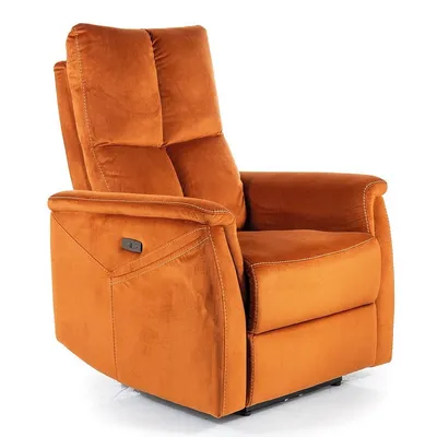 tkanina Bluvel 4215 Fotel z funkcją masażu NEPTUN M Velvet - cynamon Bluvel 4215