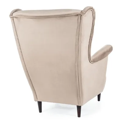 tkanina Bluvel 40 Fotel LORD Velvet - ciemny beżowy Bluvel 40