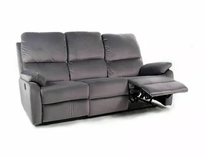Sofa z funkcją relaks SPENCER 3 Velvet - szary bluvel 14