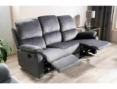 Sofa z funkcją relaks SPENCER 3 Velvet - szary bluvel 14