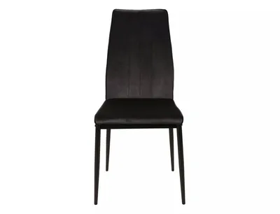 Krzesło tapicerowane welurowe ATOM Velvet - czarny Bluvel 19
