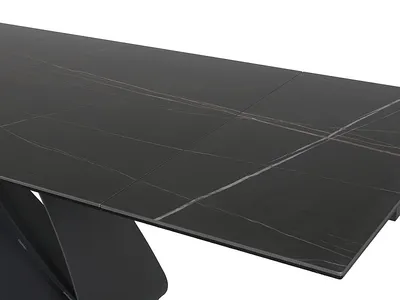 Stół rozkładany DIUNA CERAMIC 160-240x90 - czarny