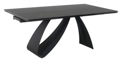 Stół rozkładany DIUNA CERAMIC 160-240x90 - czarny