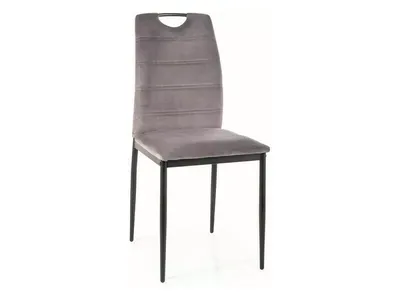 tkanina Bluvel 14 Krzesło tapicerowane welurowe RIP Velvet - szary Bluvel 14