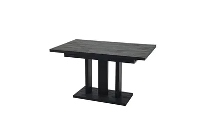 Stół rozkładany APPIA N.CZ. 130/210x80 - ciemny beton/czarny mat