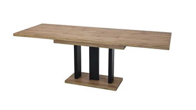 Stół rozkładany APPIA N.CZ. 130/210x80 - dąb wotan/czarny mat