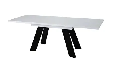 Stół rozkładany COMO 130/210x80 - biały połysk