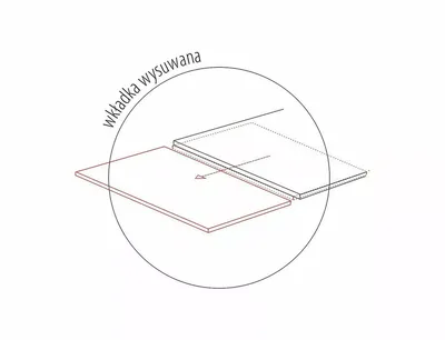 Stół rozkładany INFINITY Ceramic 160/240x95 - czarny