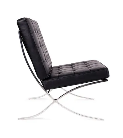 Fotel skórzany BARCELON PRESTIGE PLUS - czarny