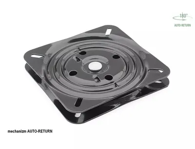 Krzesło obrotowe tapicerowane AZALIA Brego - czarny/jasnobeżowy Brego 31