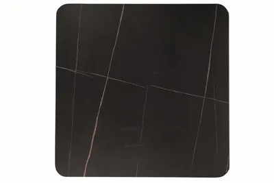 Stół ESPERO II 80x80 - czarny marmur/czarny mat