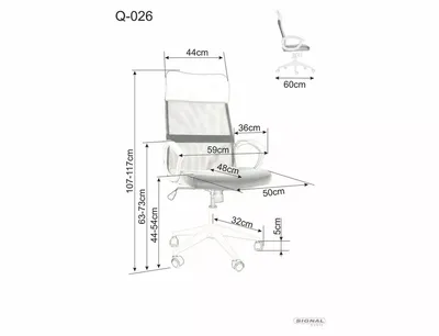Fotel obrotowy Q-026 - różowy/biały