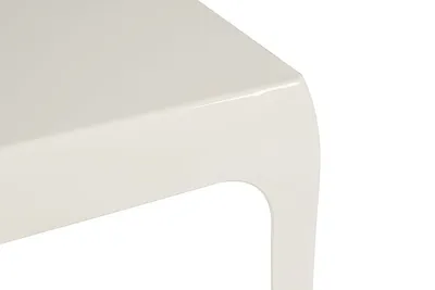 Stolik z tworzywa GHOST 42x42 - biały