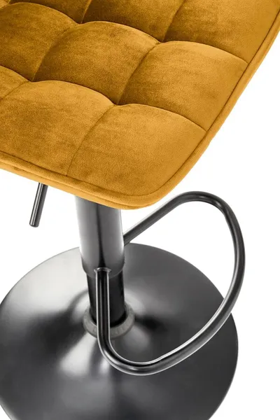 Hoker pikowany H95 - musztardowy Bluvel 68