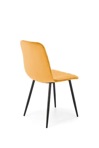 Krzesło K525 velvet - musztardowy