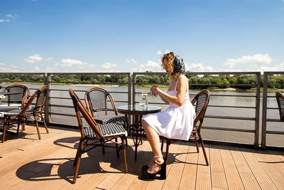 Krzesło CAFE PARIS - brązowy