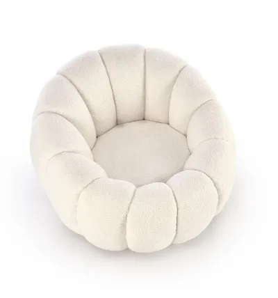 Fotel GASPAR - boucle kremowy