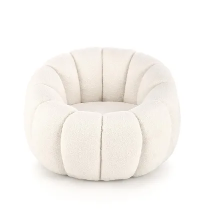 Fotel GASPAR - boucle kremowy