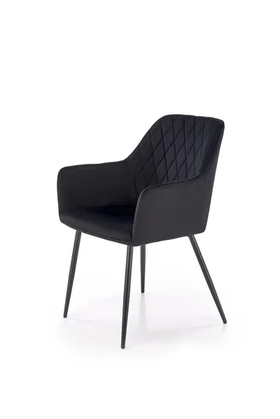 Krzesło z podłokietnikami K558 - czarny