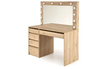 Toaletka z oświetleniem HOLLYWOOD XL - dąb artisan