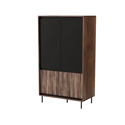 Szafa SWING S-1 - orzech/czarny