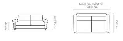Sofa rozkładana CANTO 140