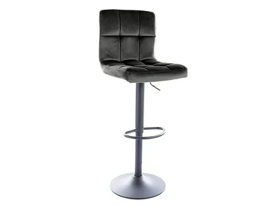 Hoker tapicerowany welurowy C105 Velvet - czarny Bluvel 19