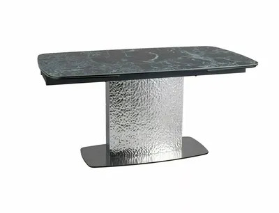 Stół rozkładany MONCLER CERAMIC VERDE ALPI (160-240)X90 - morski-czarny mat/ stal nierdzewna