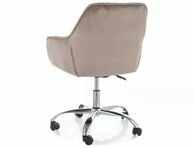 Fotel obrotowy Q-190 Velvet - ciemny beżowy Bluvel 40