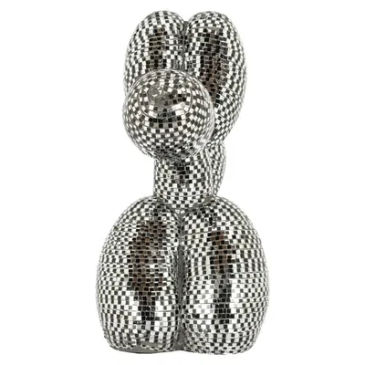 Dekoracja DOG MIRROR S - srebrny