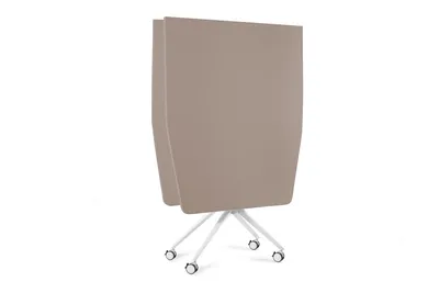 Stół składany na kółkach CARL TABLE 200x100 - beżowy/biały