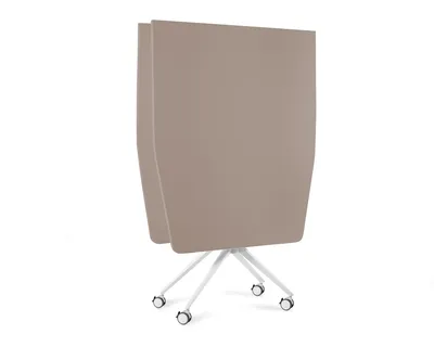 Stół składany na kółkach CARL TABLE 240x100 - beżowy/biały