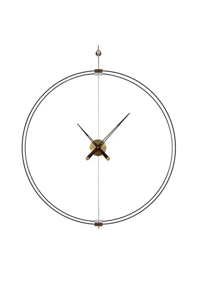 Zegar ścienny DOBLE RING 60 cm - czarny