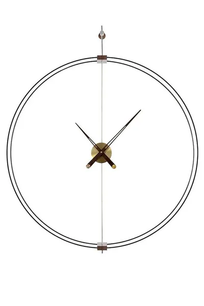 Zegar ścienny DOBLE RING 90 cm - czarny